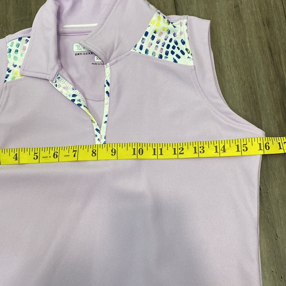 Pebble Beach dry Luxe Performance sleeveless polo tennis top - Picture 5 of 6